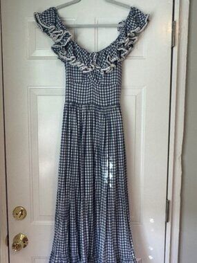 Doen Sora in Blue Gingham Size Small